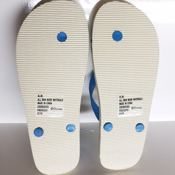 Disney X JUNK FOOD Mickey Mouse Blue Flip Flops - Picture 2 of 5